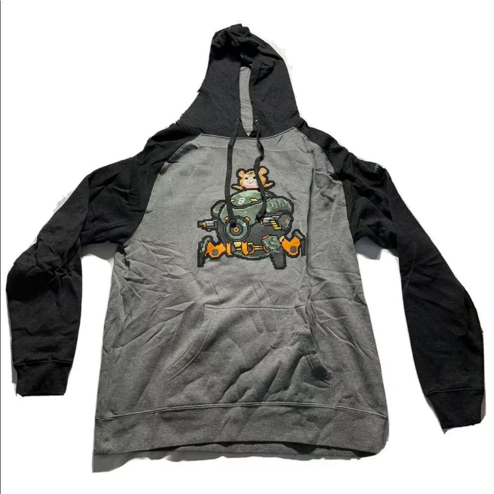 Overwatch Mens Tank Hero Hammond Hamster Wrecking Ball Hoodie New L